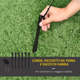 easycomfort easycomfort babbo natale gonfiabile con slitta e 2 renne addobbi di natale in tessuto poliestere impermeabile con luci a led 240x57x112cm