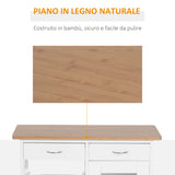 easycomfort easycomfort carrello da cucina con ruote cassetti e 2 cesti mobile da cucina salvaspazio in legno di pino bianco 70 x 37 x 85cm ean 8054144137285