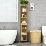 immagine-7-easycomfort-easycomfort-mobile-da-bagno-alto-in-truciolato-e-acciaio-colonna-bagno-con-3-ripiani-aperti-e-un-armadietto-30x28x168-cm