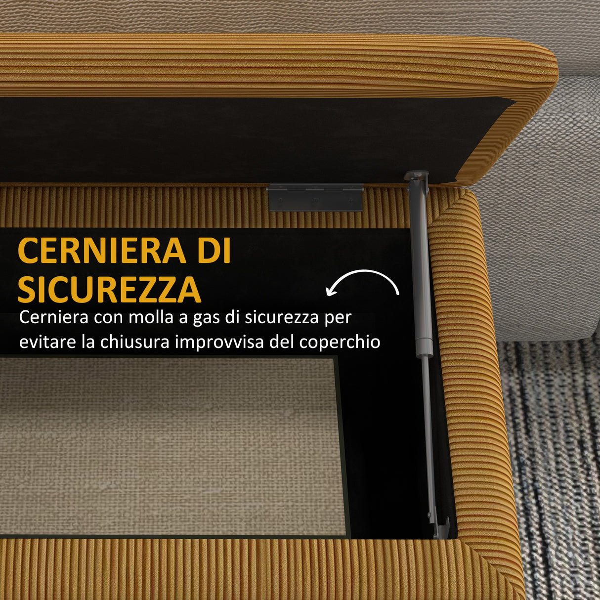 easycomfort easycomfort panca fondoletto in poliestere e legno per camera da letto e ingresso 95x38x45 cm arancione