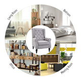 easycomfort easycomfort poltrona grigia in stile francese con ampia seduta gambe rivestite in legno e cuscini sfoderabili ean 8054144133850