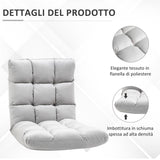 easycomfort easycomfort poltrona relax da terra con schienale reclinabile fino 180 71x55x53 5cm grigio chiaro