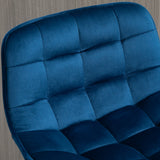 easycomfort easycomfort set 2 sgabelli alti da bar nordico con schienale curvato ergonomico e poggiapiedi sedie imbottite per salotto e cucina blu ean 8055776912233