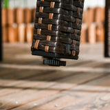 easycomfort easycomfort set da esterni in rattan pe con tavolo e 4 sedie con cuscini marrone