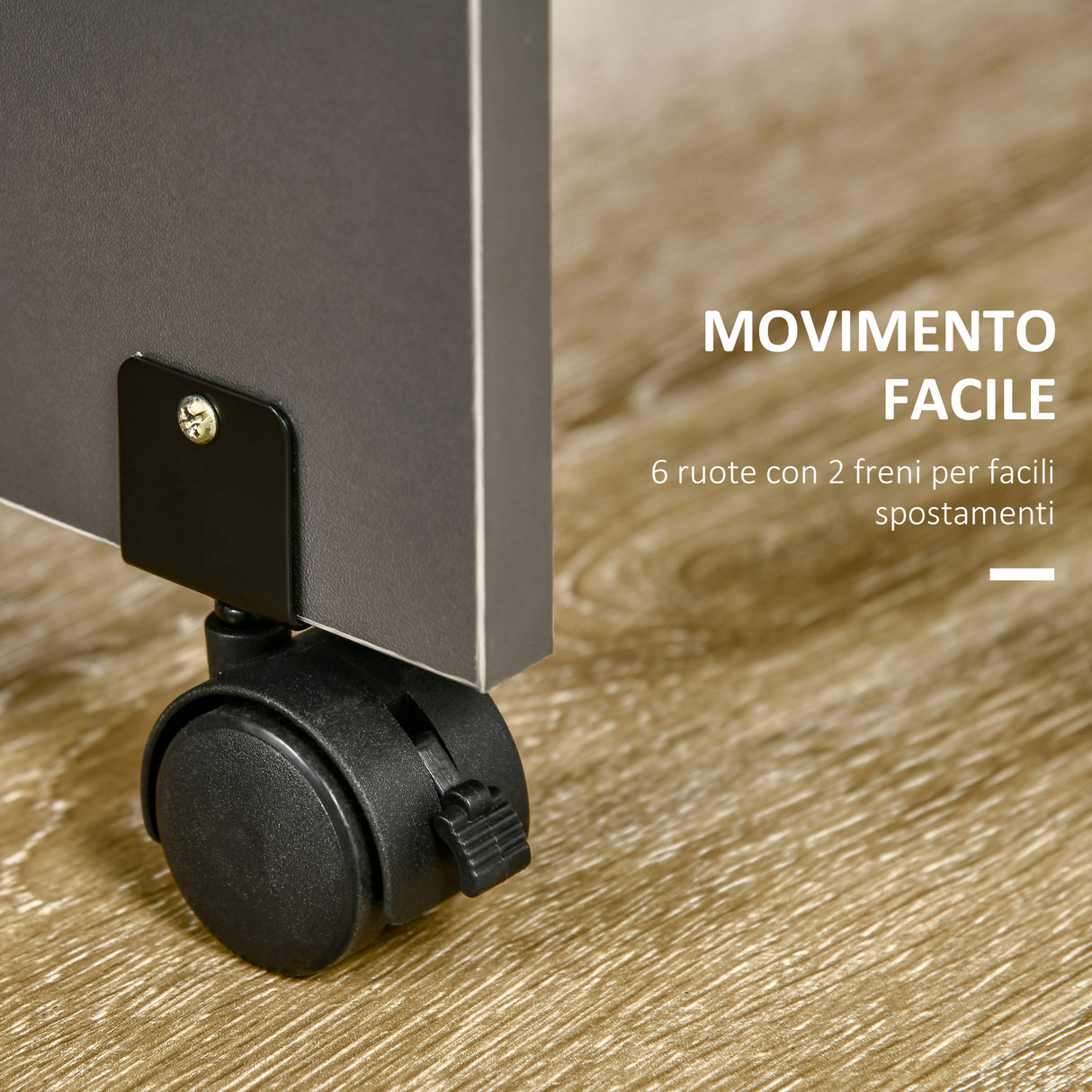 easycomfort easycomfort tavolo pieghevole da pranzo in truciolato con 2 cassetti 1 armadietto max 6 persone 140x76x76 cm