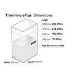 thermino scaldabagno full electric thermino xplus 210 con resistenza da 18 kw