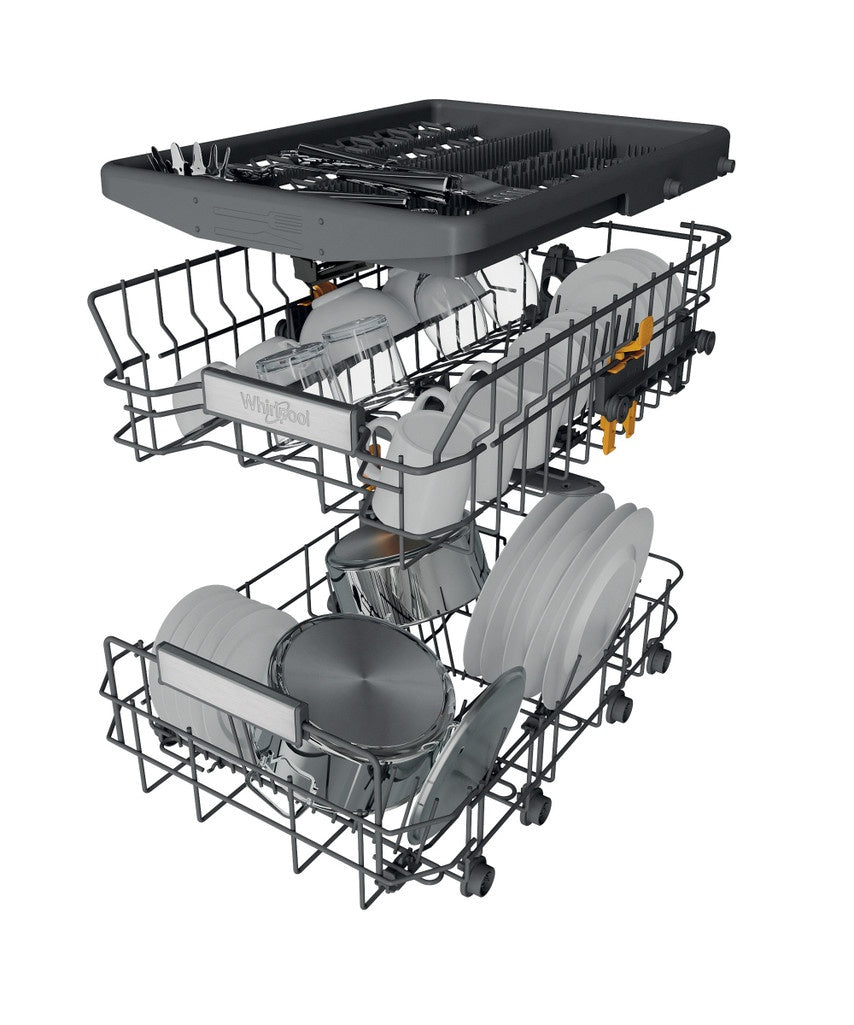 whirlpool lavastoviglie whirlpool wh6fb10bs7a0x 10 coperti a85xl45xp59 classe b tecnologia 6 senso inox ean 8003437060328