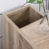 easycomfort easycomfort armadietto da bagno a colonna mobile bagno con 4 ruote 1 cassetto 1 armadietto con anta 2 armadietti aperti color rovere 18x30x68 5 cm ean 8054111841085