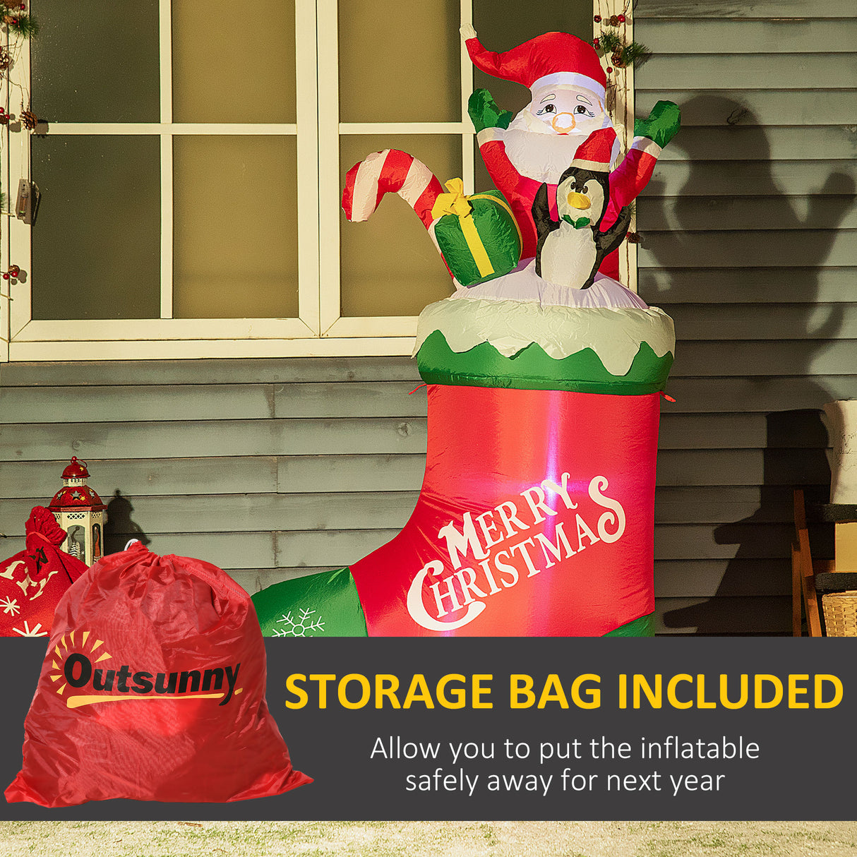 immagine-8-easycomfort-easycomfort-babbo-natale-gonfiabile-con-pinguino-e-calza-natalizia-luci-led-e-gonfiatore-incluso-90x50x149cm