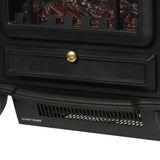 easycomfort easycomfort camino elettrico da terra con effetto fiamma potenza 1000w 2000w in abs e vetro 452854cm nero ean 8054111849036