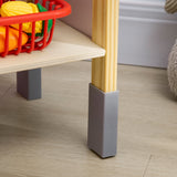 easycomfort easycomfort cucina giocattolo per bambini con altezza regolabile suoni luci e utensili in mdf e pp 60x30 5x93 2 cm