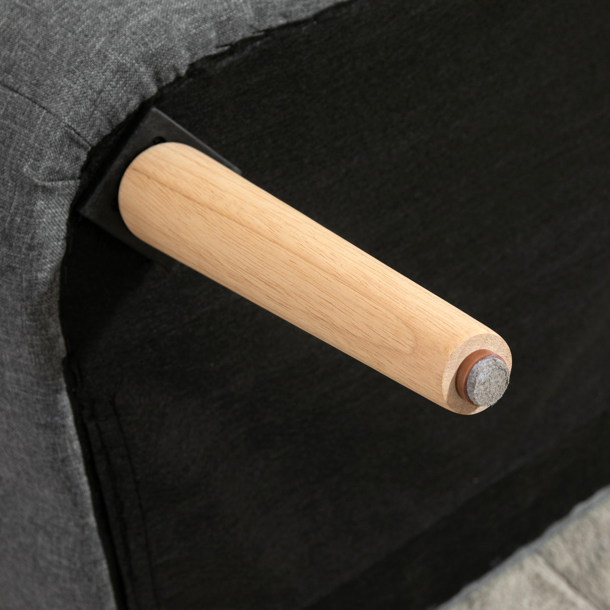 easycomfort easycomfort divano 2 posti moderno in tessuto senza braccioli divanetto da salotto con gambe in legno 117x56 5x77 cm grigio chiaro