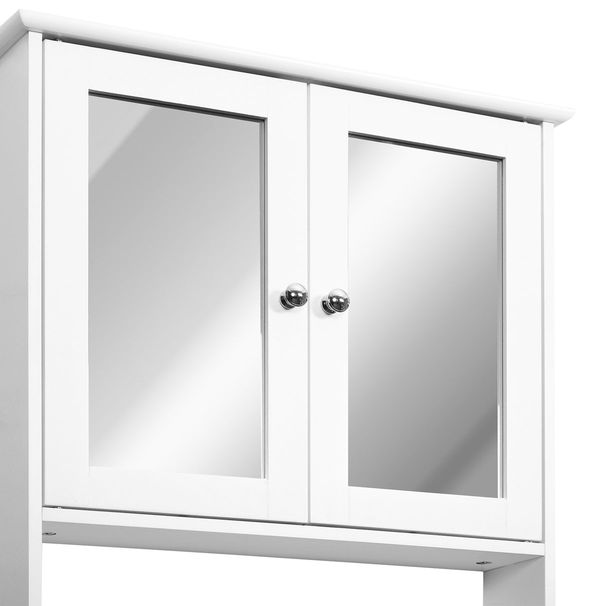 easycomfort easycomfort mobiletto armadietto a muro con specchio da bagno cucina in mdf 56 x 13 x 58cm bianco ean 8054111840576