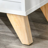 easycomfort easycomfort mobiletto multiuso con armadietto e ripiani aperti mobile da soggiorno cucina ufficio in legno bianco 60x30x78cm