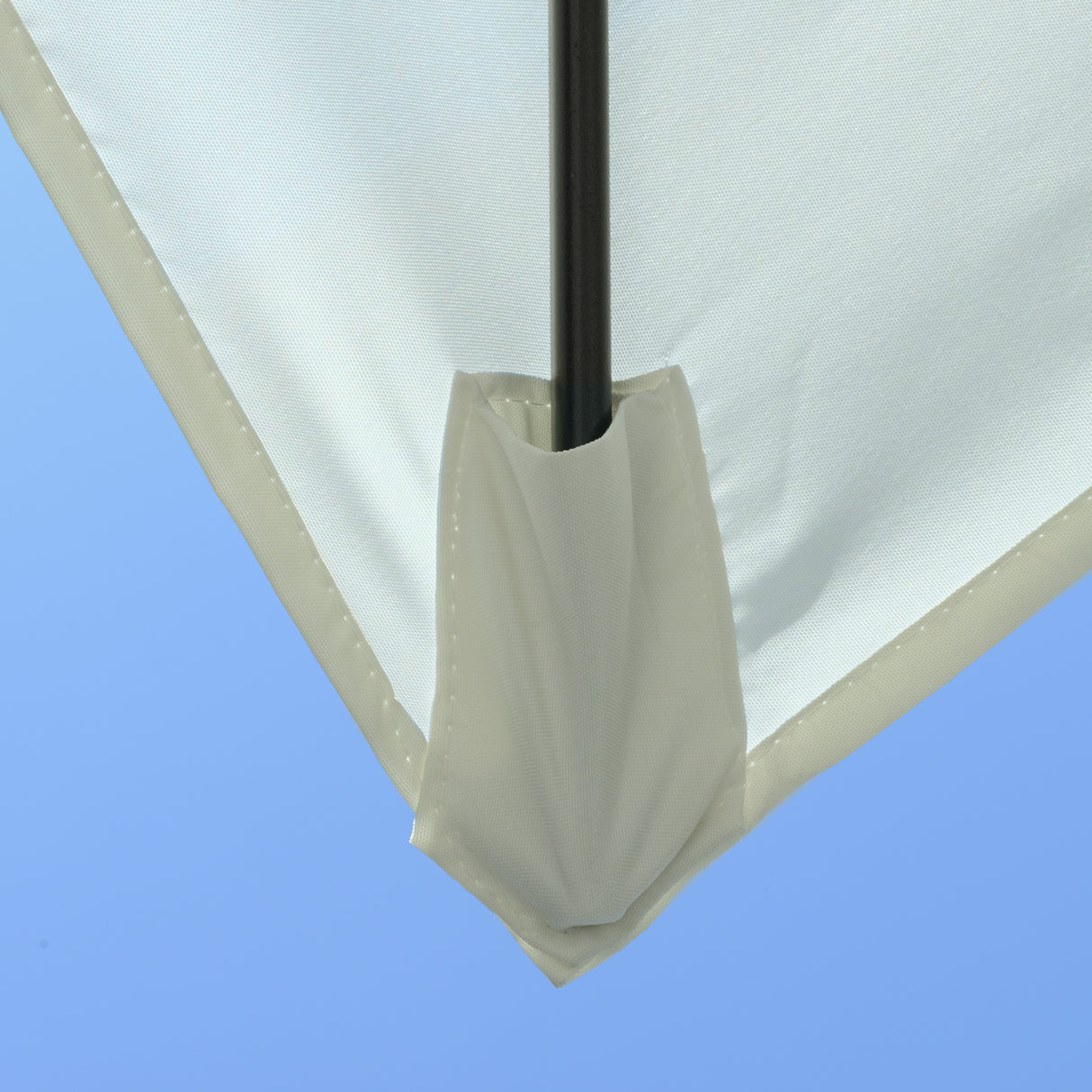 easycomfort easycomfort ombrellone rettangolare 2x3 m da giardino con apertura a manovella e inclinazione regolabile beige