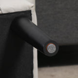 easycomfort easycomfort panca fondo letto con braccioli arrotolati panca imbottita per camera da letto grigio 102x36x51cm ean 8054144135427