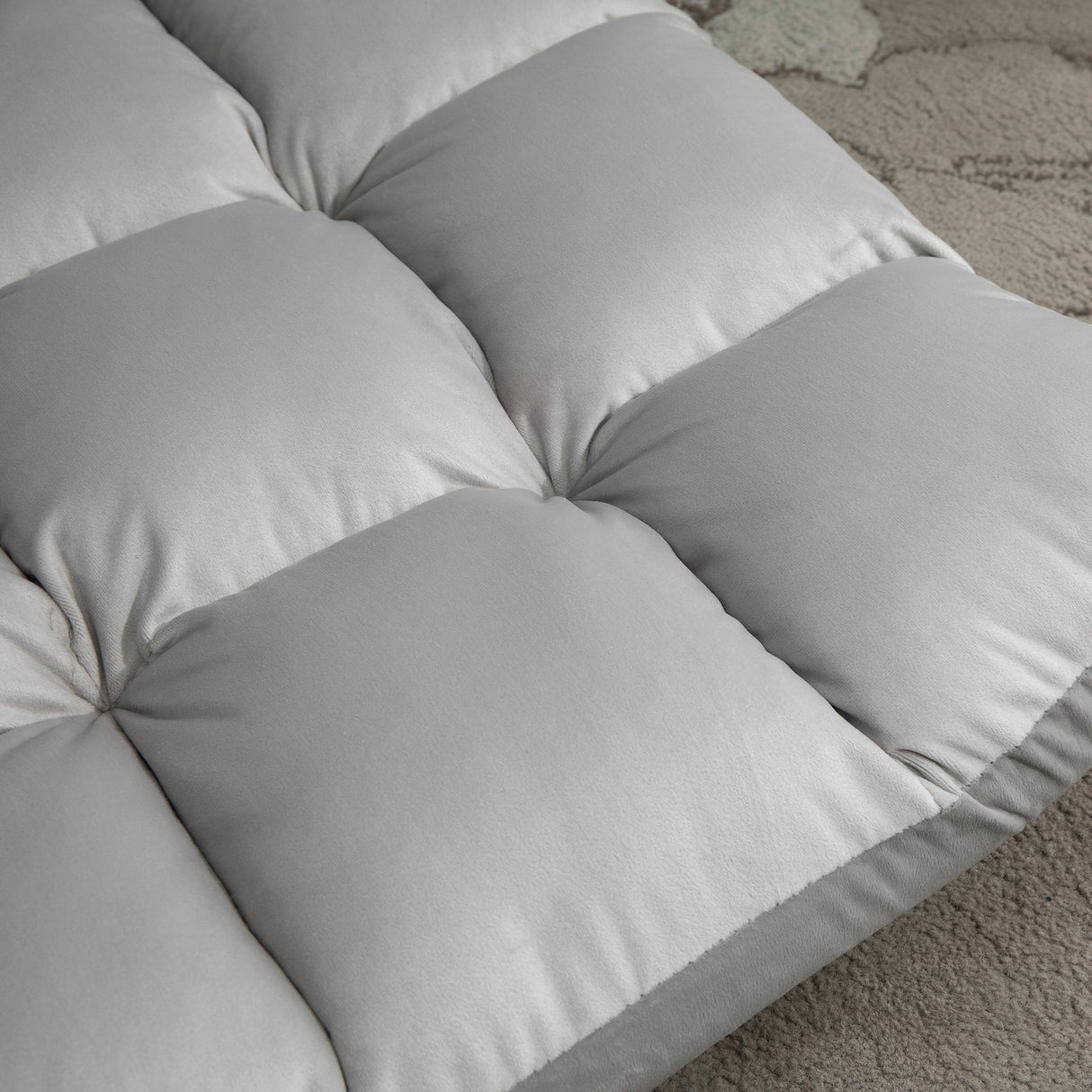 easycomfort easycomfort poltrona relax da terra con schienale reclinabile fino 180 71x55x53 5cm grigio chiaro