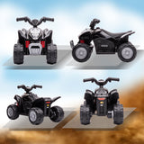easycomfort easycomfort quad elettrico per bambini 18 36 mesi con luci led clacson e pedali 65 5x38 5x43 5 cm nero