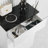 easycomfort easycomfort scarpiera slim da 12 paia max per ingressi con 3 ripiani regolabili e cassetto in truciolato bianco 60x32x100 cm