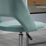 easycomfort easycomfort sedia da ufficio ergonomica e girevole sedia imbottita per scrivania con altezza regolabile verde petrolio 49x54x79 91cm