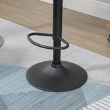 easycomfort easycomfort set 2 sgabelli da bar con altezza regolabile base in metallo e seduta in finta pelle sgabelli con schienale e poggiapiedi 51 5x57 5x93 114 5 cm verde militare