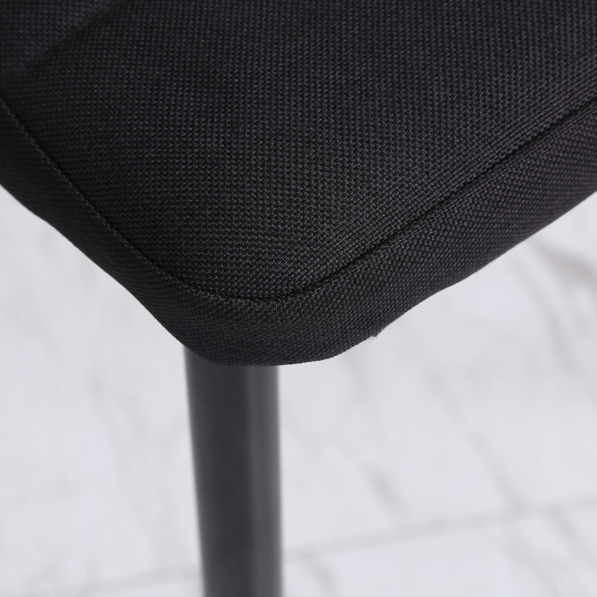 easycomfort easycomfort set 4 sedie imbottite per soggiorno o sala da pranzo sedie da cucina moderne in metallo e tessuto nero