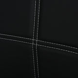 easycomfort easycomfort set 5 pezzi con 1 tavolo e 4 sedie per cucina o sala da pranzo in finta pelle metallo e vetro temperato nero