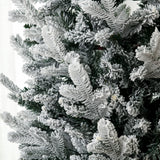 easycomfort easycomfort albero di natale innevato 225cm con 988 rami e base in acciaio per interni con apertura automatica