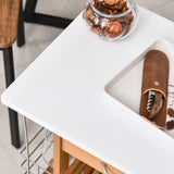 easycomfort easycomfort carrello da cucina in legno marrone con 1 cassetto e 4 cestelli metallici