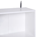 easycomfort easycomfort mobiletto libreria con piedini in legno di pino bianco 80x23 5x123cm ean 8054144130347