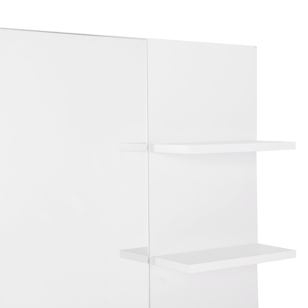 easycomfort easycomfort mobiletto pensile bagno 60 x 10 x 48cm con specchio e 3 ripiani armadietto a parete in mdf bianco ean 8054111841351