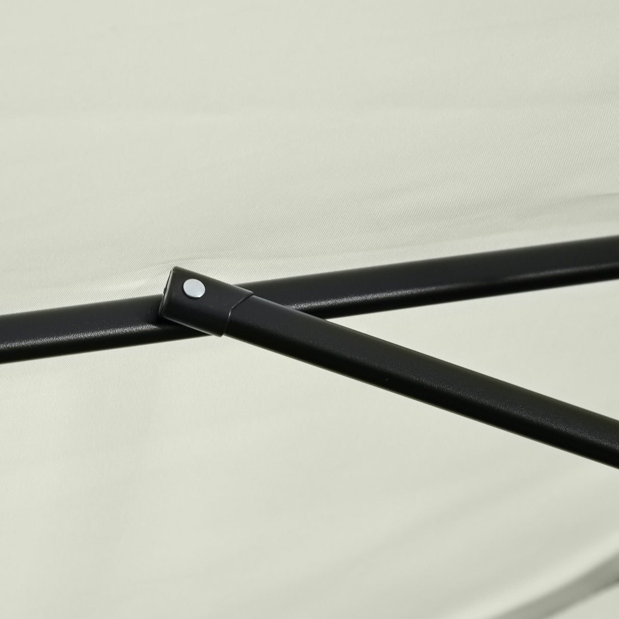 easycomfort easycomfort ombrellone semicircolare per parete da terrazza e giardino con manovella 2 5x2 3m crema