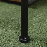 immagine-9-easycomfort-easycomfort-panchina-da-giardino-in-acciaio-a-2-posti-in-stile-classico-106x42x95cm-nero