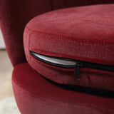 easycomfort easycomfort poltrona a conchiglia poltroncina vintage poltroncina da camera e salotto design elegante con schienale alto 76x67x74cm rosso scuro