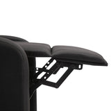 easycomfort easycomfort poltrona relax imbottita con schienale reclinabile 135 e poggiapiedi estraibile in lino nero 69x87x100 5cm ean 8054144138404