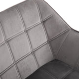 easycomfort easycomfort poltroncina stile nordico in legno ed effetto velluto grigio per soggiorno o ufficio 67x61 5x71 cm