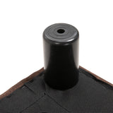 easycomfort easycomfort pouf poggiapiedi in tessuto effetto lino imbottito 40x30x24cm marrone scuro