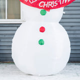 easycomfort easycomfort pupazzo di neve gonfiabile gigante alto 243cm con luci a led decorazione da esterno o giardino