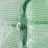 easycomfort easycomfort serra a tunnel da esterno 3x3x2m con copertura in pe porta con cerniera e 4 finestre verde