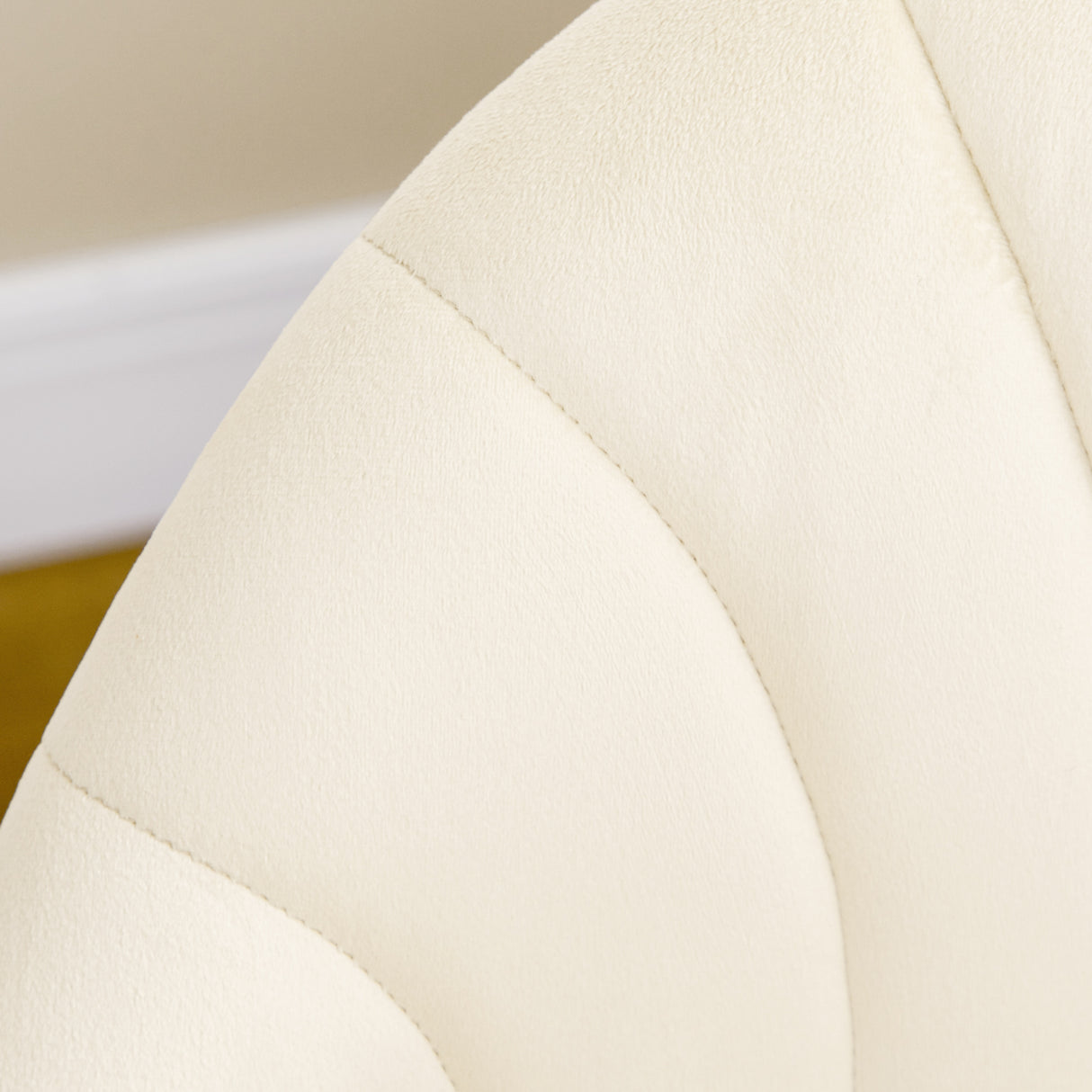 easycomfort easycomfort set 2 sedie da salotto e sala da pranzo imbottite in metallo e tessuto effetto velluto beige 52x54x79 cm