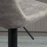 easycomfort easycomfort set 2 sgabelli da bar con schienale poggiapiedi e altezza regolabile stile industriale grigio