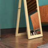 easycomfort easycomfort specchio con cornice in mdf con piedini e ganci per utilizzo a muro o a parete 37x40x155 cm