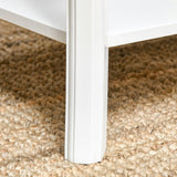 easycomfort easycomfort tavolino da salotto con ampio ripiano portaoggetti inferiore in legno 94x44x43cm bianco ean 8054144137254