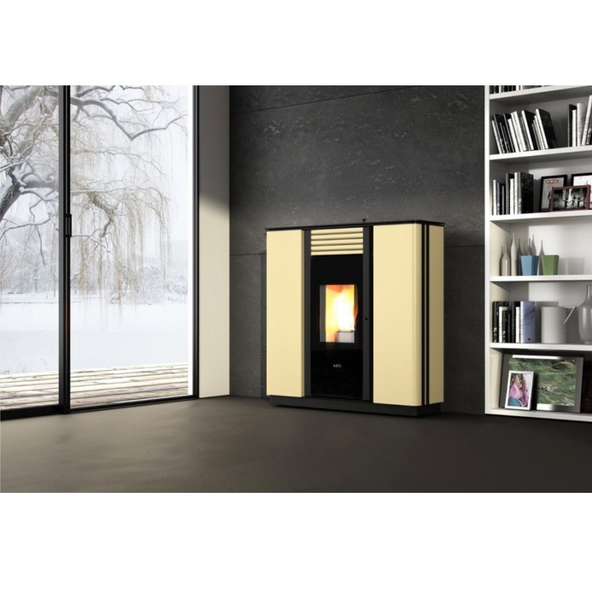 immagine-1-anselmo-cola-stufa-a-pellet-canalizzabile-anselmo-cola-modello-sprint-1104-kw-in-acciaio-disponibile-in-vari-colori