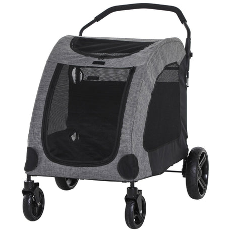 immagine-1-easycomfort-easycomfort-passeggino-per-cani-di-taglia-medio-grande-fino-a-55kg-in-acciaio-e-tessuto-oxford-nero-e-grigio