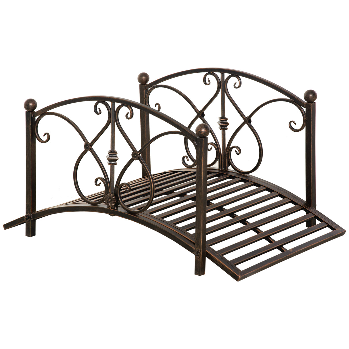 immagine-1-easycomfort-easycomfort-ponticello-da-giardino-vintage-con-elementi-floreali-in-metallo-99x68x53cm-nero