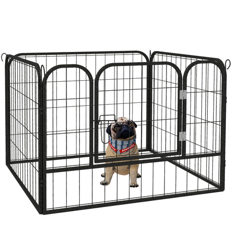 immagine-1-easycomfort-easycomfort-recinto-per-cani-pieghevole-per-interno-ed-esterno-porta-con-catenaccio-e-picchetti-di-fissaggio-82x82x60cm-grigio-scuro