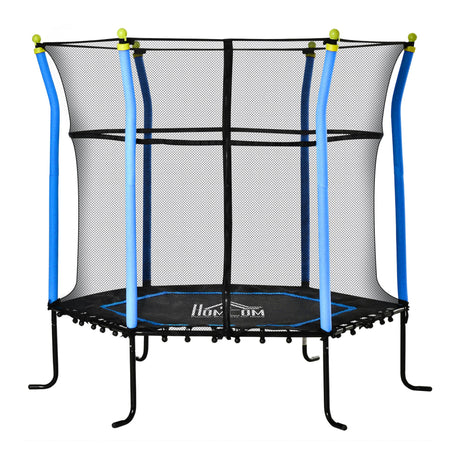 immagine-1-easycomfort-easycomfort-tappeto-elastico-per-bambini-3-10-anni-con-rete-di-sicurezza-e-corde-elastiche-160x163-5-cm-blu-e-nero