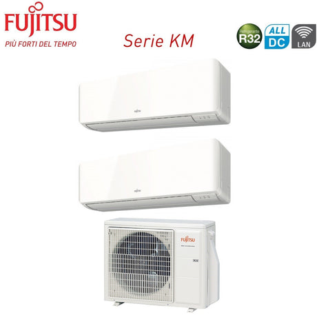 immagine-1-fujitsu-climatizzatore-condizionatore-fujitsu-dual-split-inverter-serie-km-1212-con-aoyg18kbta2-r-32-wi-fi-optional-1200012000-novita-ean-8059657011268
