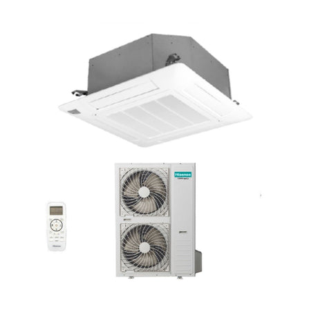immagine-1-hisense-climatizzatore-condizionatore-hisense-a-cassetta-48000-btu-auc140ur4rhb4-trifase-r-32-wi-fi-optional-con-telecomando-e-pannello-incluso-novita